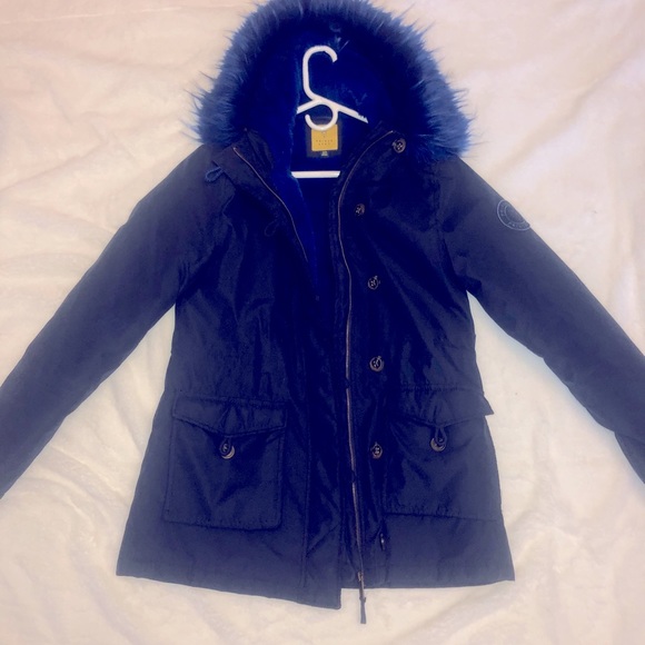 Mid-Length Faux Fur gently used Coat. - Picture 2 of 5